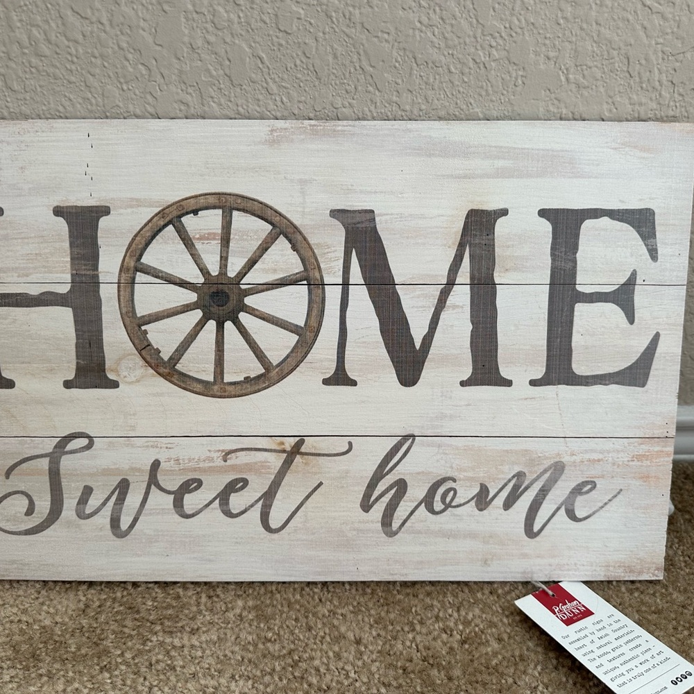 Home Sweet Home Rustic Wall Sign